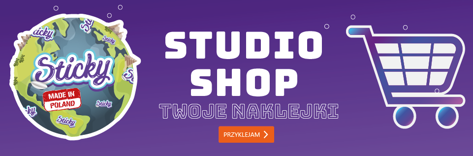 Naklejki reklamowe z logo 9 cm — 45 szt · papier · okrągłe – zdjęcie 9