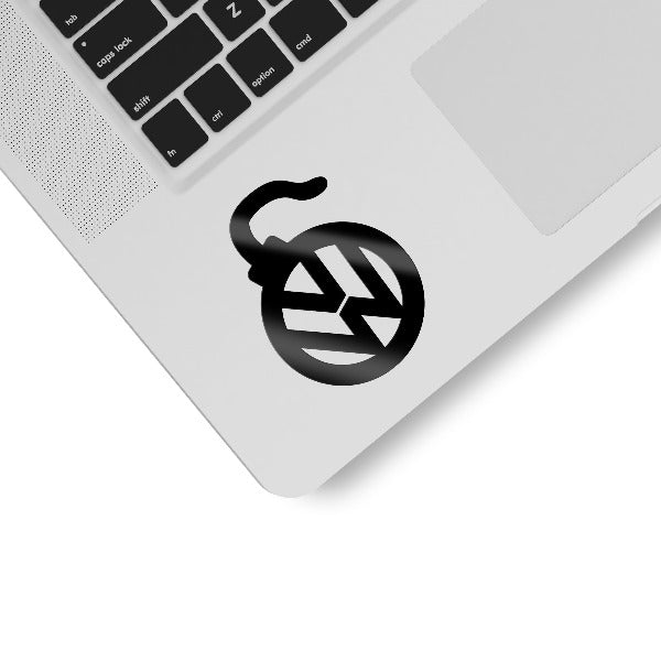 BOMBA VOLKSWAGEN Naklejka do auta czarna Sticky Studio