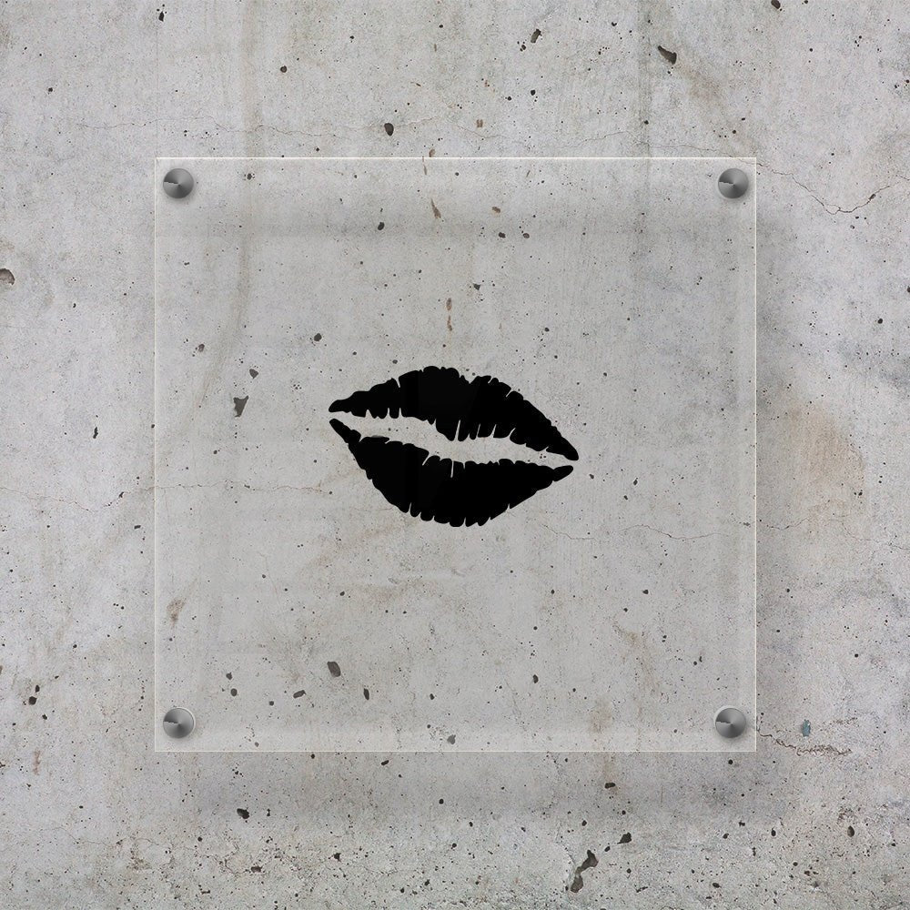 BUZIAK USTA CMOK Naklejka do auta czarna Sticky Studio