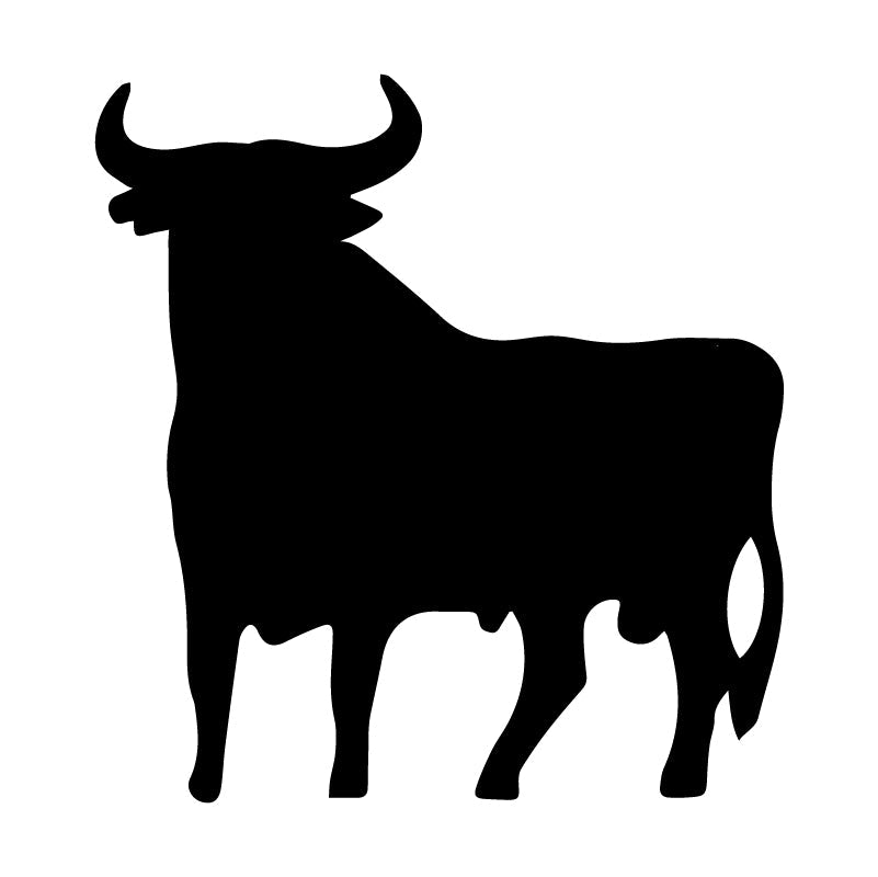 BYK bulls giełda czy to koniec BTC? Naklejka WODOODPORNA czarna Sticky Studio