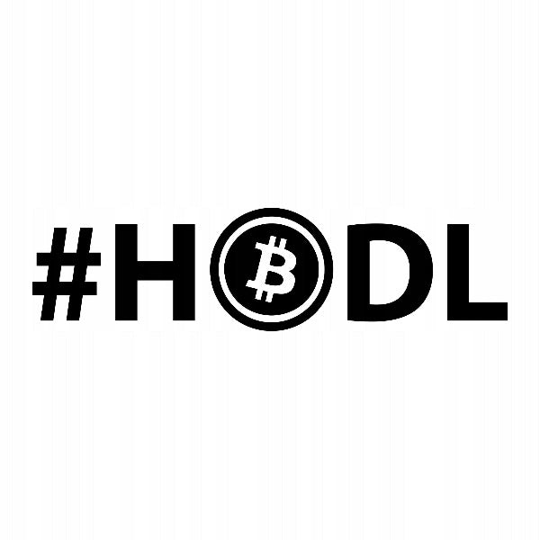 Czy to koniec BTC ? Nie dla HODLERÓW. Premium Naklejka dla inwestorów kryptowalutowych Sticky Studio