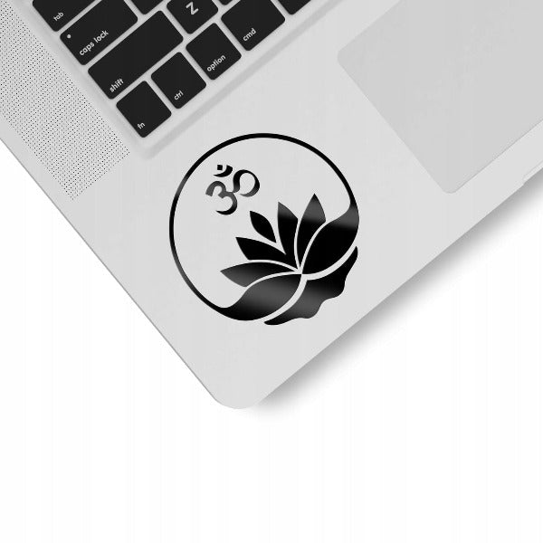 Mantra OM święta sylaba naklejka czarna Sticky Studio