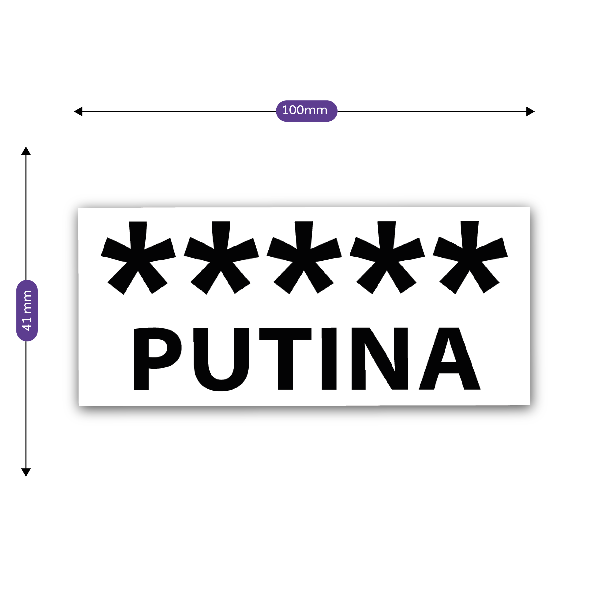 Naklejka 8 gwiazdek Putina na samochód lub auto Sticky Studio
