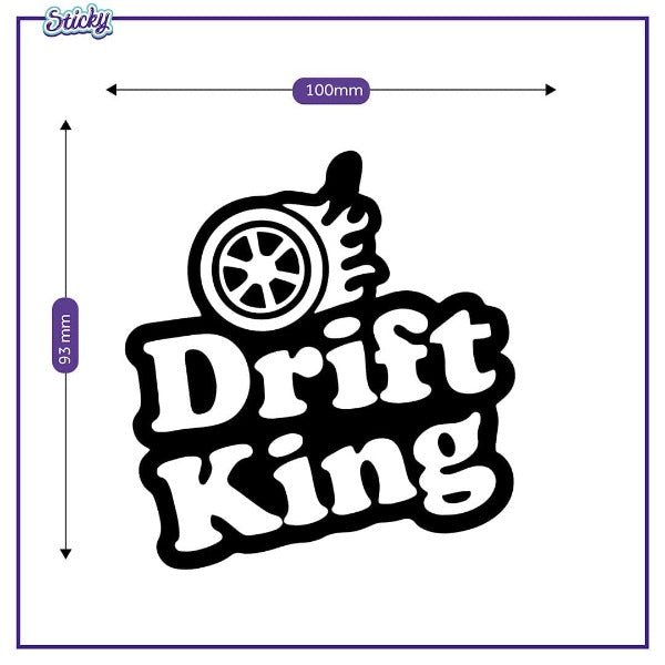 Naklejka DRIFT KING na auto do bmw premium Sticky Studio