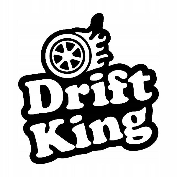 Naklejka DRIFT KING na auto do bmw premium Sticky Studio