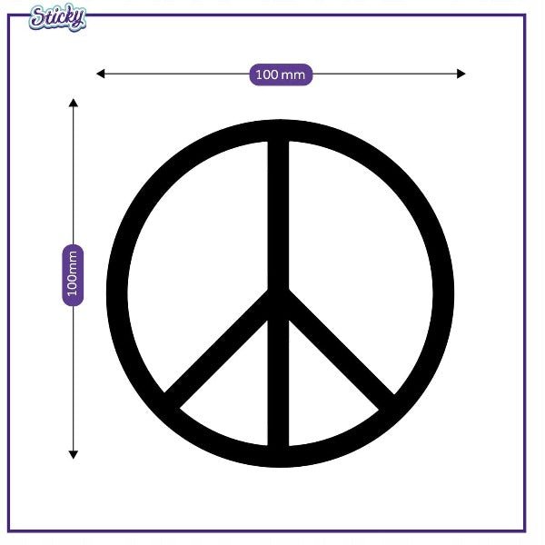 Naklejka Hips, peace i chills do samochodu Sticky Studio