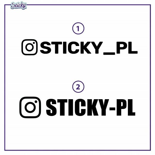 Naklejka-instagram-nazwa-na-auto