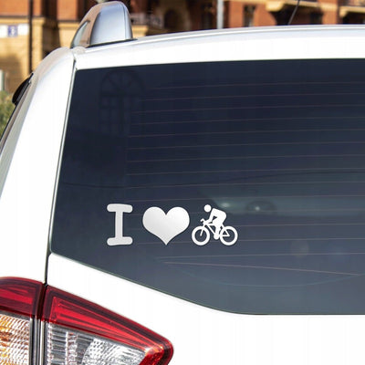 Naklejka na Rower - I Love Bike Sticky Studio