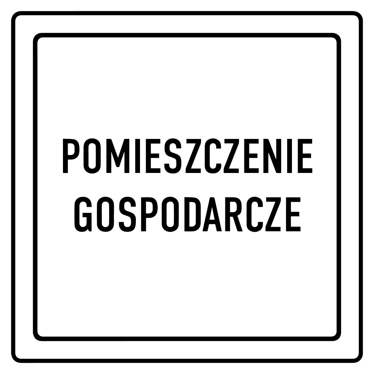 Naklejka pomieszczenie gospodarcze 100x100 5 szt Sticky Studio