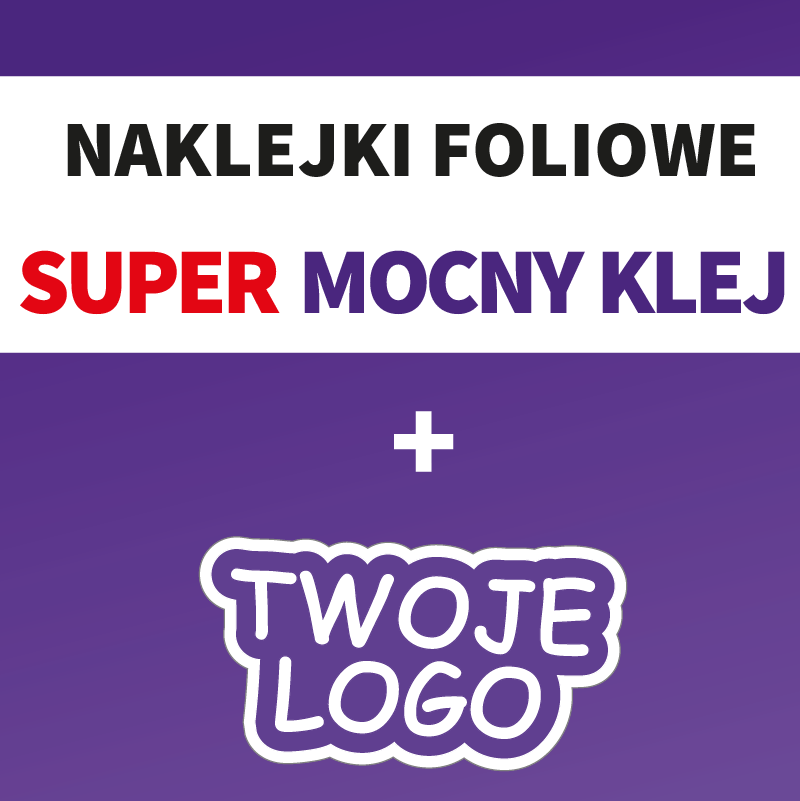 Naklejki foliowe z super mocnym klejem Sticky Studio