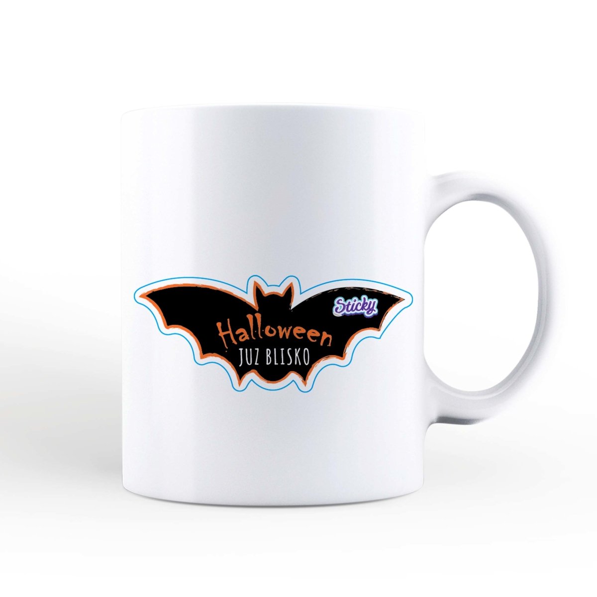 Naklejki Halloween Nietoperz zamiast cukierków Sticky Pirk Spark