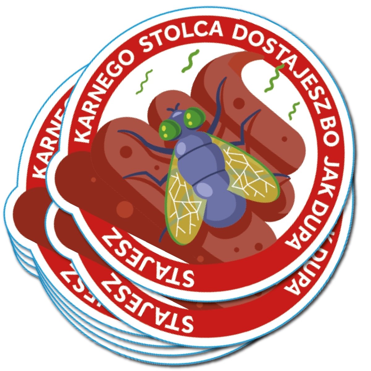 Naklejki karne KARNA KUPA za złe parkowanie wodoodporne 50 sztuk Sticky Studio