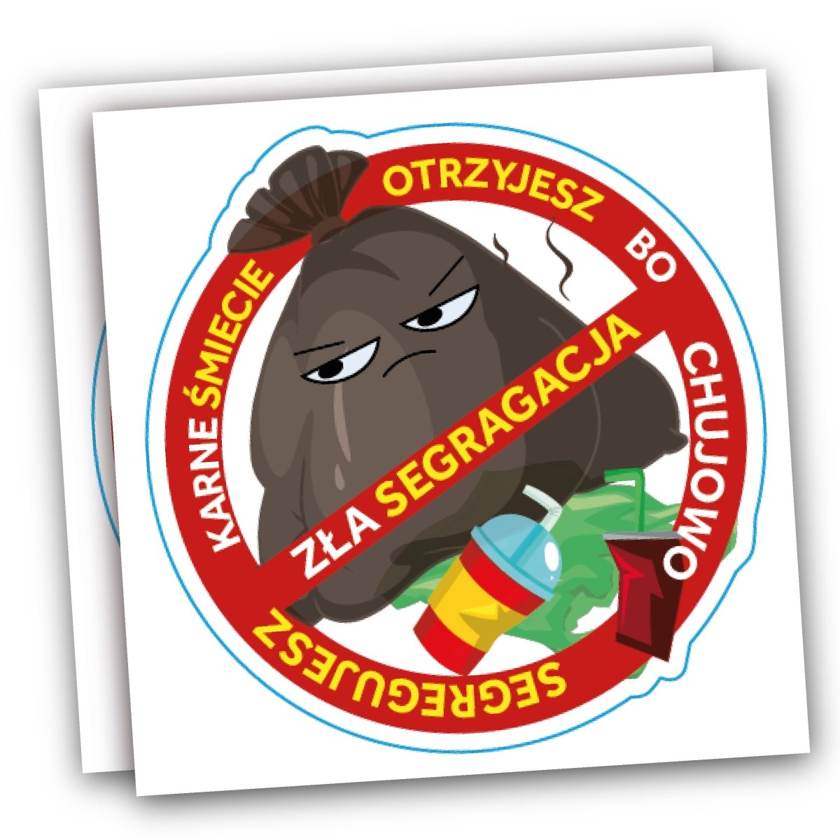 Naklejki karne za złe parkowanie śmieszne karna segregacja 50 sztuk Sticky Studio