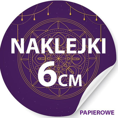 naklejki papierowe 6 cm z możliwością własnego wzoru druk własnego wzoru
