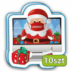 NAKLEJKI ŚWIĄTECZNE na prezenty Wigilia Online Sticky Pirk Spark