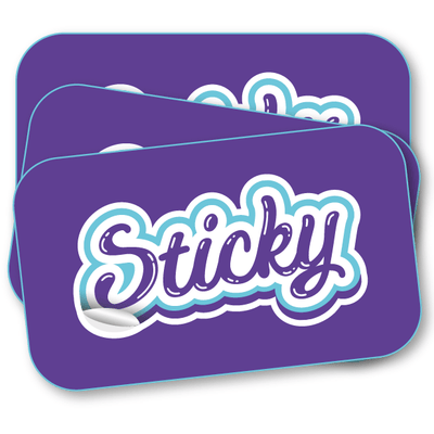 Naklejki z zaokrąglonymi narożnikami wyrzymałe dla firm DIECUT Sticky naklejki dla firm
