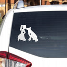 Nie krzywdź Naklejka KOBIETA Z PSEM na auto, samochód, motor wodoodporna Sticky Studio