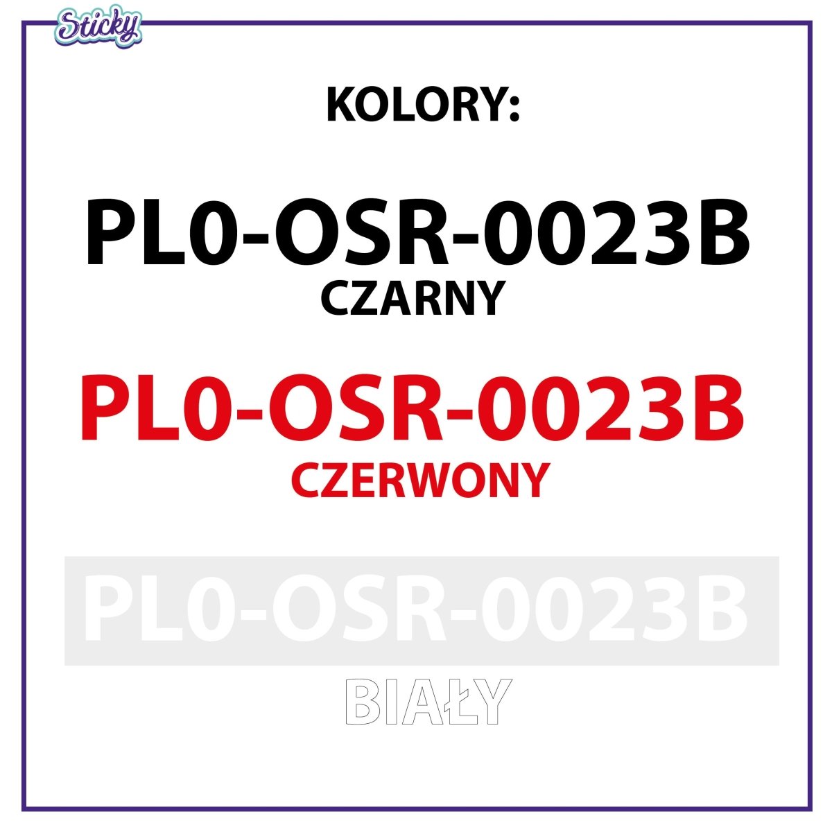 NUMERY WODOODPORNE rejestracyjne naklejka na łódkę