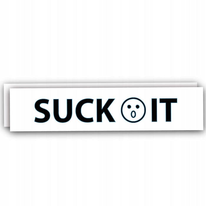 SUCK IT naklejka erotyczna na auto, motor, samochód Sticky Studio