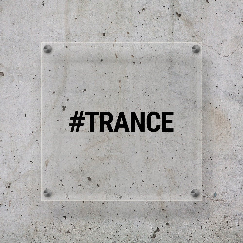 #TRANCE festiwal muzyki Naklejka do samochodu czarna Sticky Studio