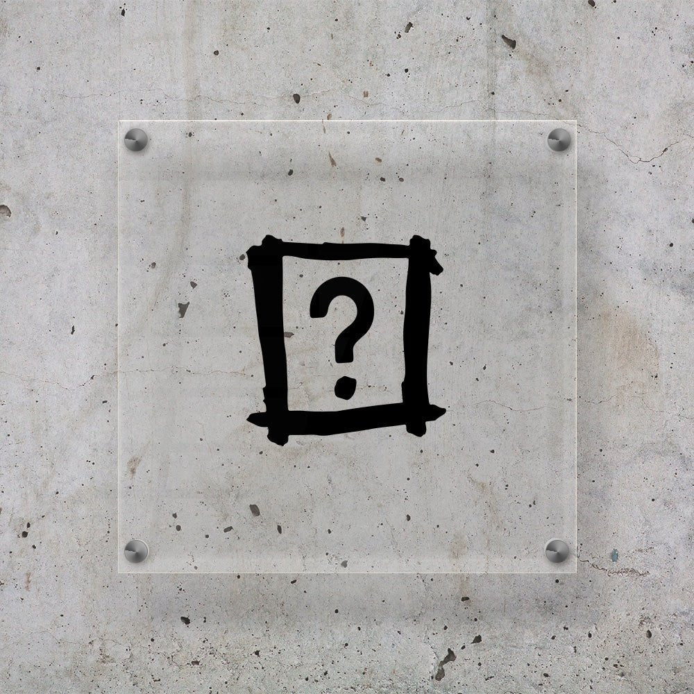 ZNAK ZAPYTANIA Naklejka na zarysowania czarna Sticky Studio