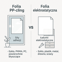 Folia PP-cling a folia elektrostatyczna – czym się różnią i którą wybrać?
