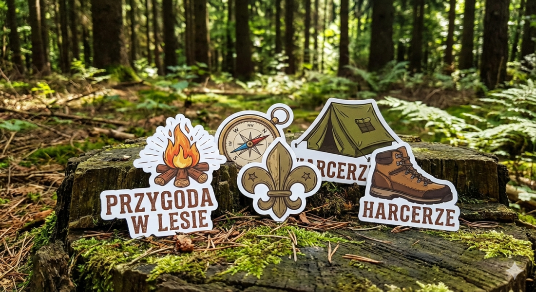 Naklejki dla harcerzy ZHP – buduj drużynę, pamiętaj o wartościach