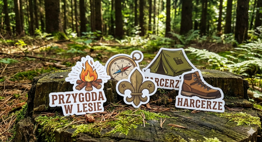 Naklejki dla harcerzy ZHP – buduj drużynę, pamiętaj o wartościach
