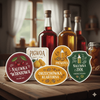 Naklejki na nalewki – elegancja i porządek w domowej spiżarni