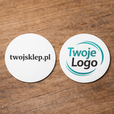 Okrągłe Naklejki Foliowe na produkty Premium