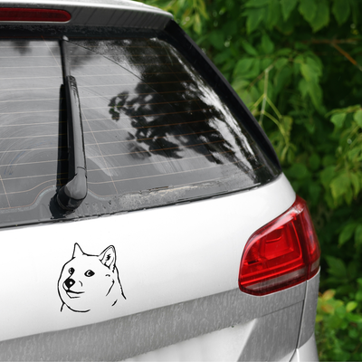 naklejka na auto z własnym wzorem czarna biała czerwona
