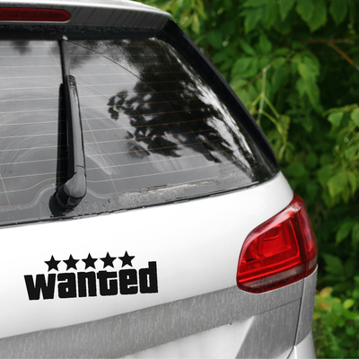 naklejka na auto z własnym wzorem czarna biała czerwona
