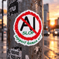 ANTI AI SLOP Vinyl Stickers – 50 PCS – SUPPORT HUMAN ART