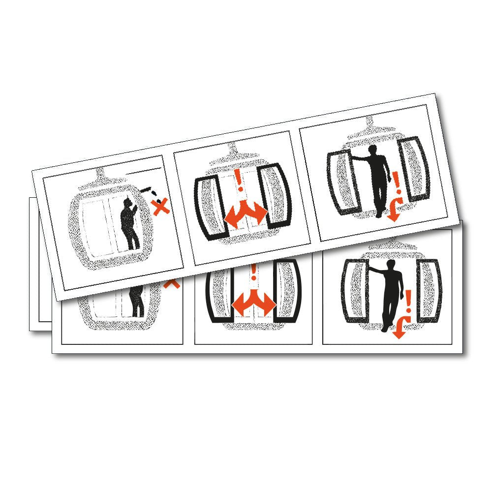 naklejki na kolejki górskie naklejki francja wyciąg krzesełkowy BHP