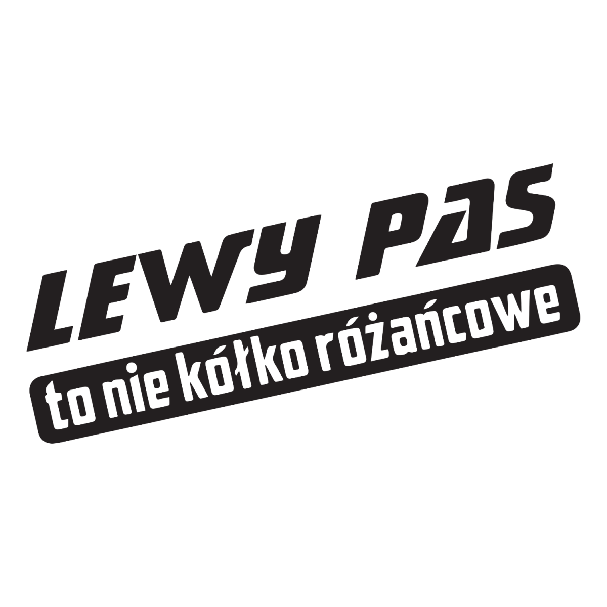 Naklejka LEWY PAS na auto samochód WYTRZYMAŁA FOLIA SAMOCHODOWA 10 cm