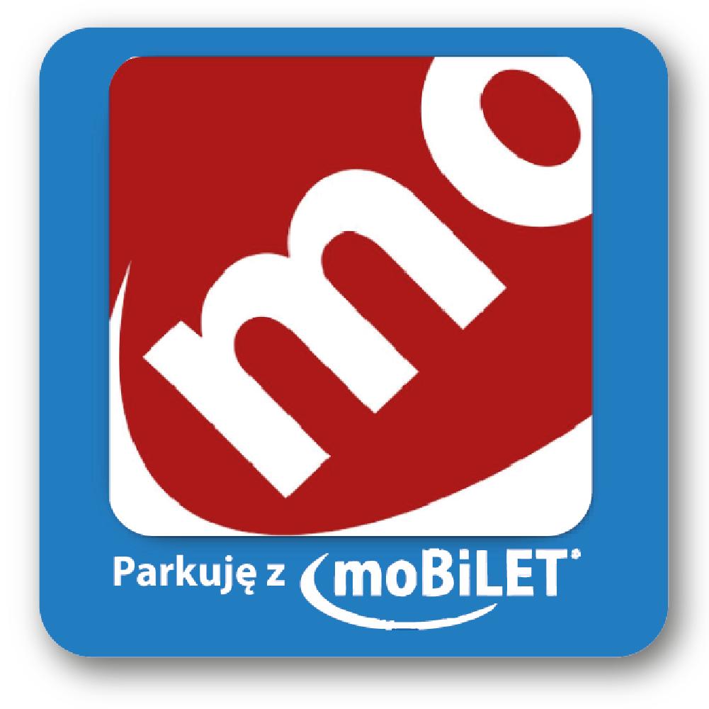 Mobilet Naklejka Parkingowa Parkuję z MOBILET na szybę od wewnątrz TRWAŁA 5x5