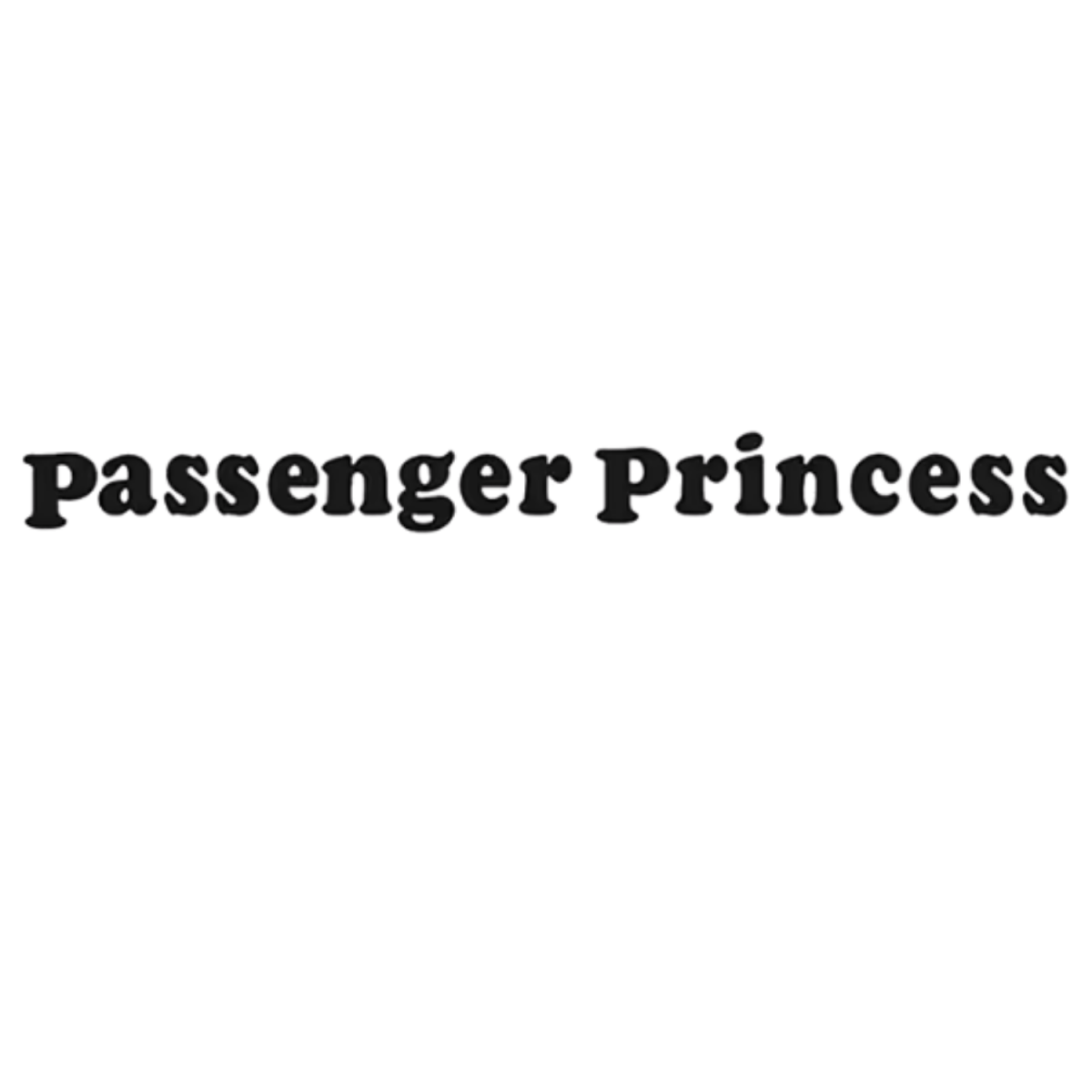 Naklejka PASSENGER PRINCESS na auto samochód WYTRZYMAŁA FOLIA SAMOCHODOWA 10 cm