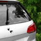 BIRDS PTAKI PTASZKI WLPEKA naklejka na auto z własnym wzorem czarna biała czerwona
