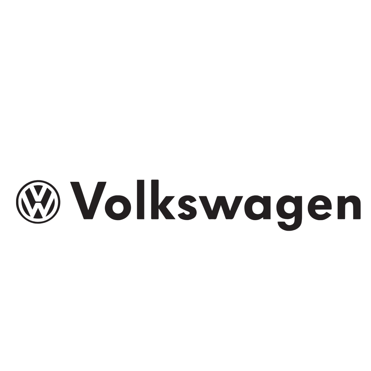 Naklejka VOLKSWAGEN na auto samochód WYTRZYMAŁA FOLIA SAMOCHODOWA 10 cm