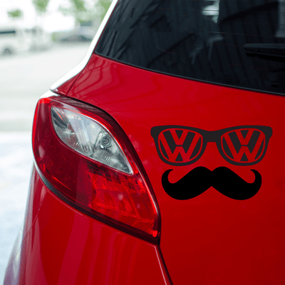 Naklejka VOLKSWAGEN na auto samochód WYTRZYMAŁA FOLIA SAMOCHODOWA 10 cm