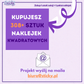 NAKLEJKI REKLAMOWE Z LOGO DOWOLNY NADRUK 4CM LOGO własny WZÓR+TEKST KREATOR