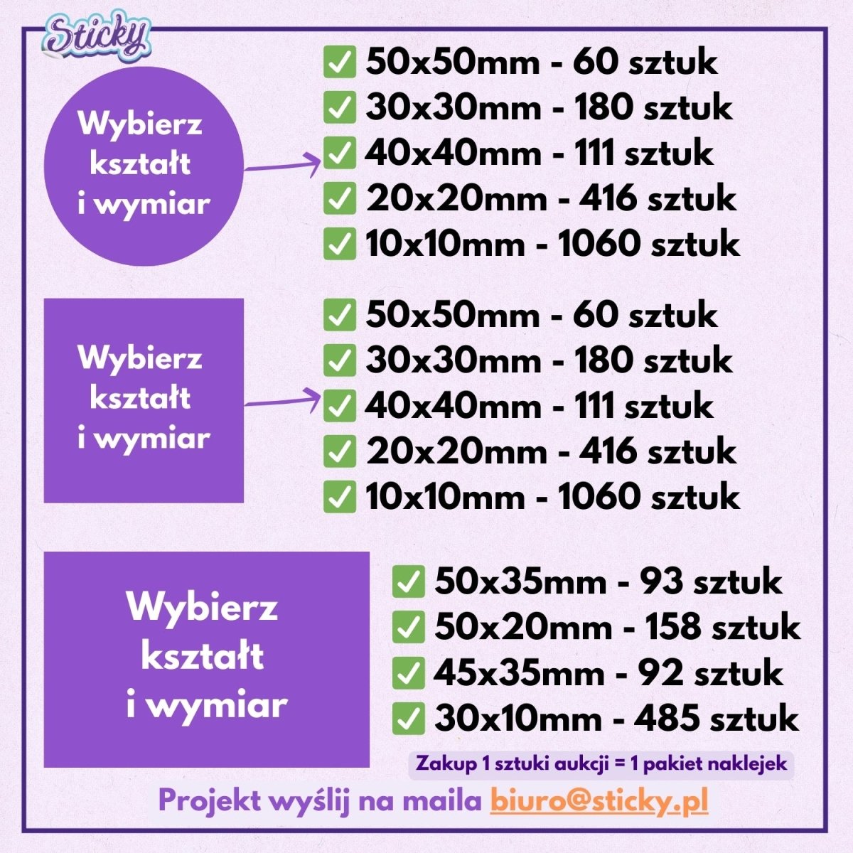 naklejki firmowe holograficzne własny wzór
