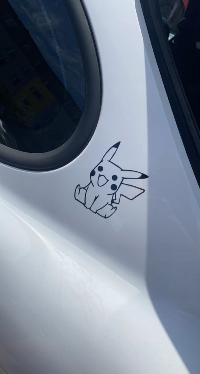 Naklejka na samochód Pokemon Kontur Wodoodporna Sticky Studio