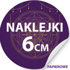 naklejki papierowe 6 cm z możliwością własnego wzoru druk własnego wzoru