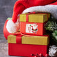 NAKLEJKI ŚWIĄTECZNE na prezenty świąteczne Mikołaj w maseczce Sticky Pirk Spark