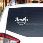 SMILE EVERYDAY uśmiechaj się codziennie naklejka na auto wodoodporna Sticky Studio